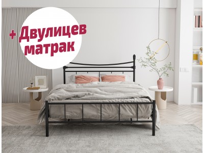 Метално легло Фано LIBERTY + матрак